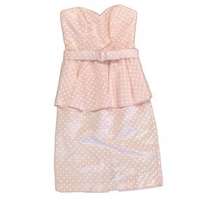 Thank Heaven Vintage 1980 Polka Dot Pink Dress